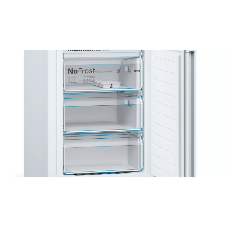 GRADE A2 - Bosch KGN36VWEAG Serie 4 Frost Free Freestanding Fridge Freezer With VitaFresh Drawers - White