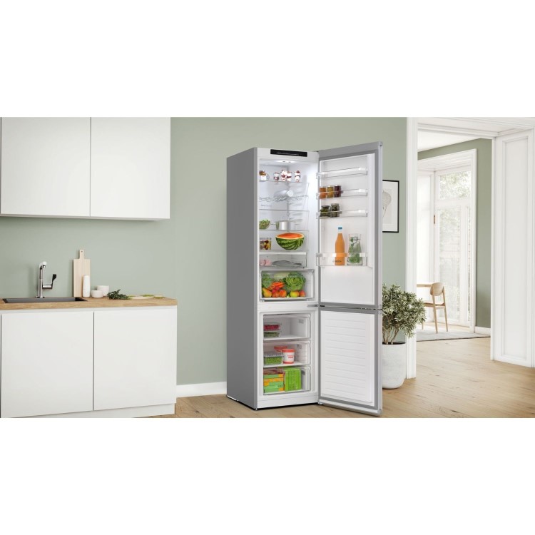 Refurbished Bosch Series 4 363 Litre 70/30 Freestanding Fridge Freezer - Stainless Steel