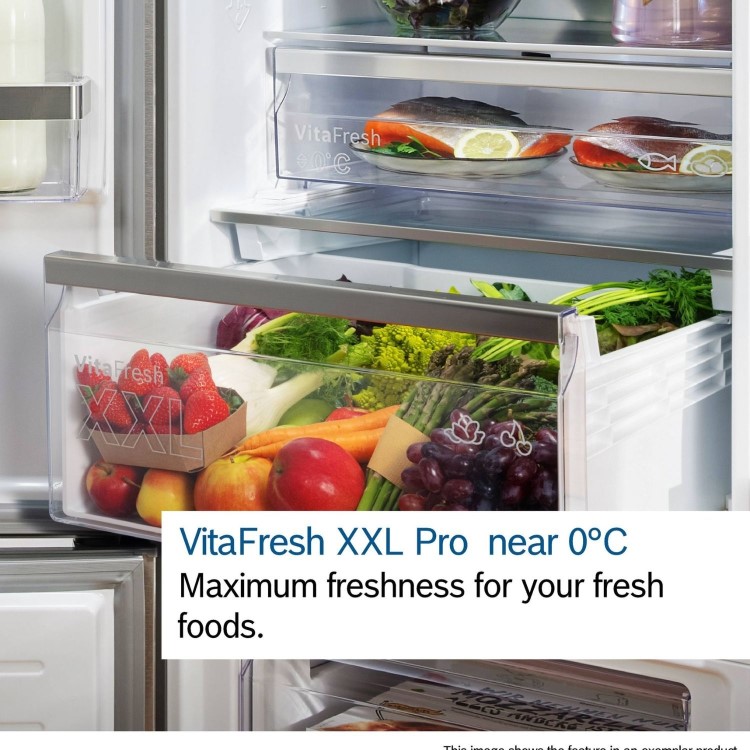 Bosch Series 4 363 Litre 70/30 Freestanding Fridge Freezer - Stainless Steel