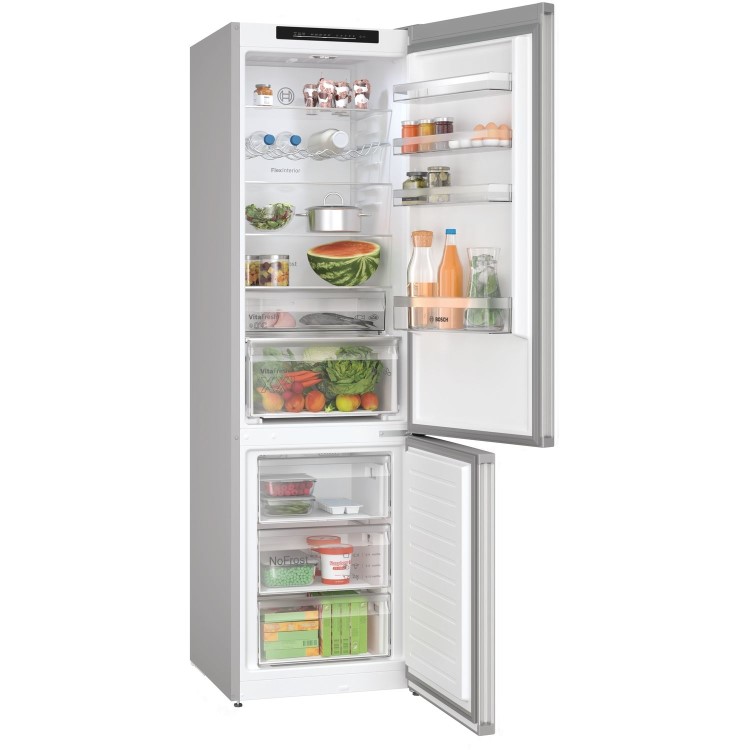 Bosch Series 4 363 Litre 70/30 Freestanding Fridge Freezer - Inox
