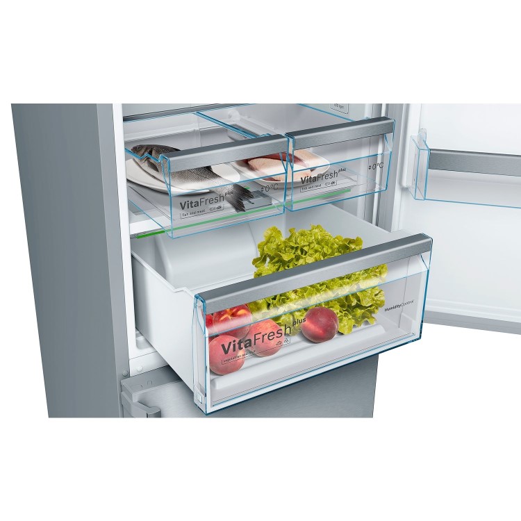Bosch 279 Litre 70/30 Freestanding Fridge Freezer - Stainless Steel 