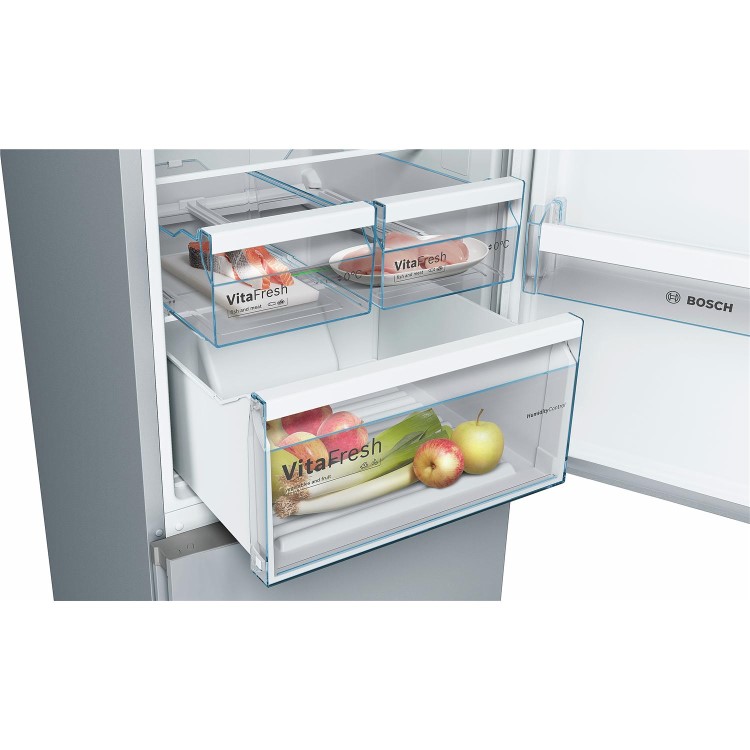 Bosch KGN39IJ3AG Serie 4 203x60cm Vario Style NoFrost Freestanding Fridge Freezer With Exchangeable Colour Front