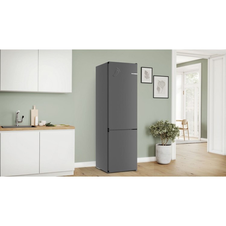 Bosch Series 4 363 Litre 70/30 Freestanding Fridge Freezer - Cast Iron