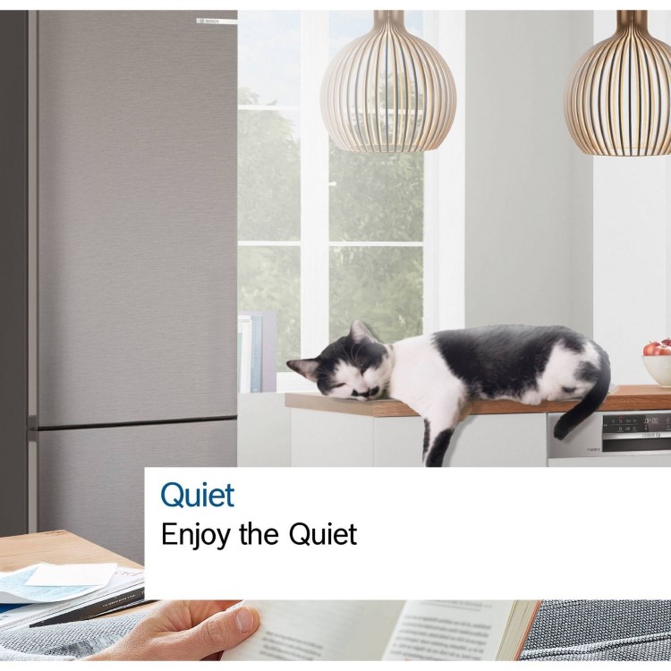 Bosch Series 4 363 Litre 70/30 Freestanding Fridge Freezer - Cast Iron