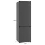 Bosch Series 4 363 Litre 70/30 Freestanding Fridge Freezer - Cast Iron