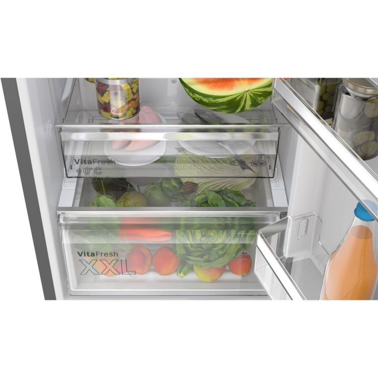 Bosch Series 4 363 Litre 70/30 Freestanding Fridge Freezer - Cast Iron