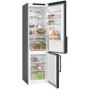 Bosch Series 4 363 Litre Freestanding Fridge Freezer - Black Stainless Steel