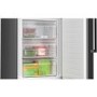 Bosch Series 4 363 Litre Freestanding Fridge Freezer - Black Stainless Steel