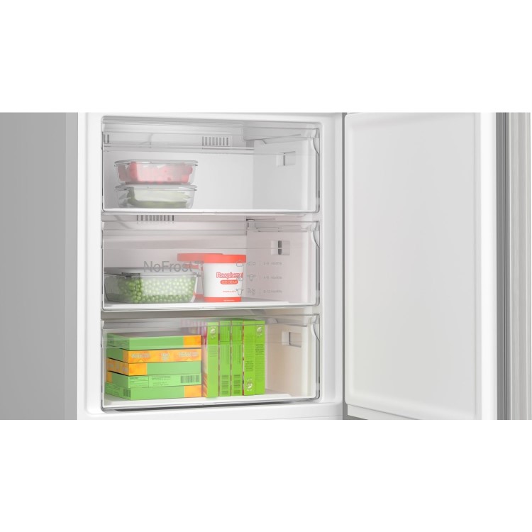 Refurbished Bosch Series 4 KGN492LDFG Freestanding 440 Litre 70/30 Frost Free Fridge Freezer Stainless Steel