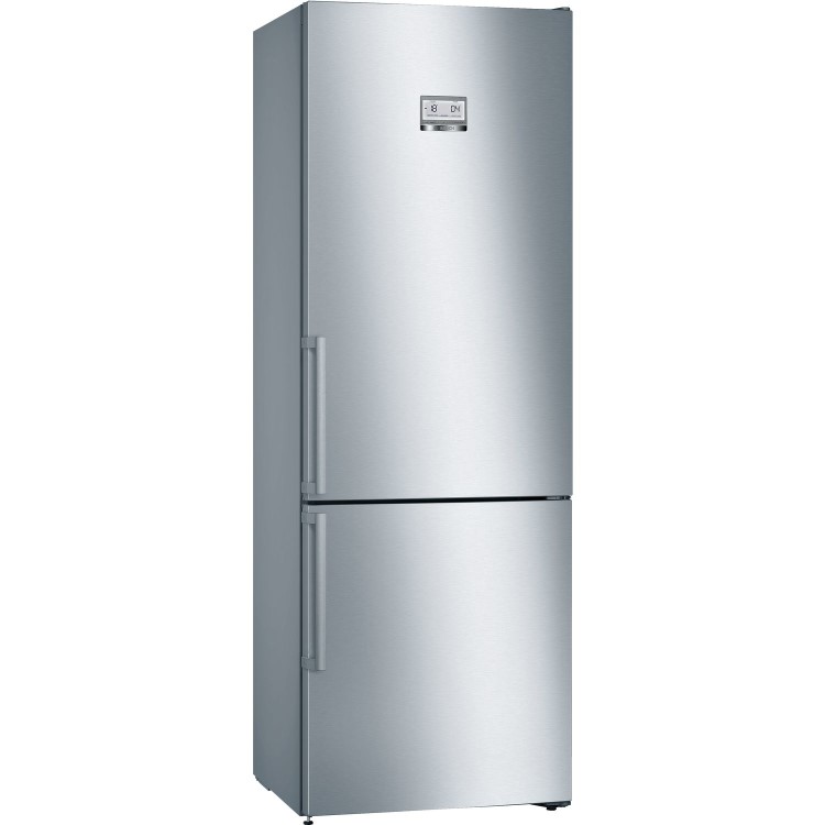 Bosch KGN49AI31 Serie 6 203x70cm 435L No Frost Freestanding Fridge Freezer - WiFi Ready - Stainless Steel