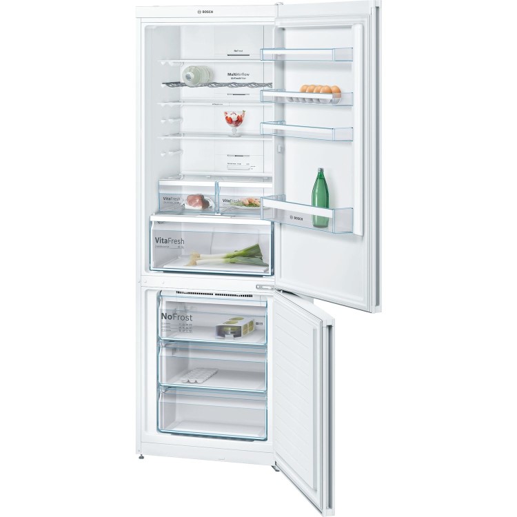 GRADE A2 - Bosch Serie 4 KGN49XW30 60/40 435L A++ Frost Free Freestanding Fridge Freezer - White