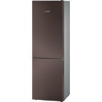 Bosch KGV36VD30S Classixx Freestanding Fridge Freezer With Humidity Controlled Drawer - Silver Metallic Inox With Satin Brown Doors