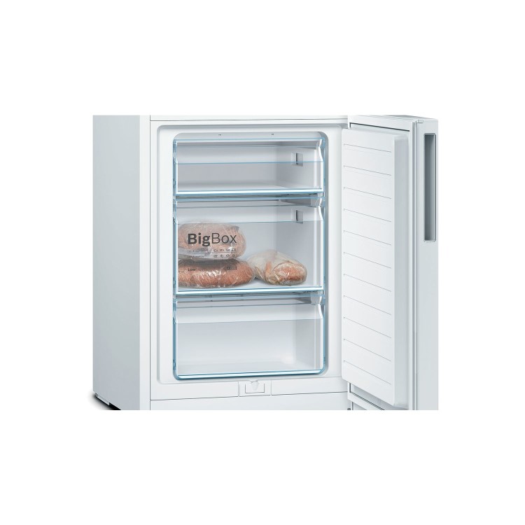 Bosch Series 4 308 Litre Low Frost Freestanding Fridge Freezer - White