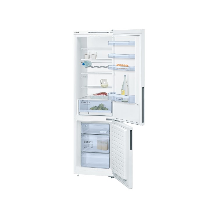 Bosch KGV39VW32G White Low Frost Freestanding Fridge Freezer