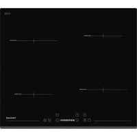 Sharp KH-IST60 60cm Four Zone Induction Hob - Black