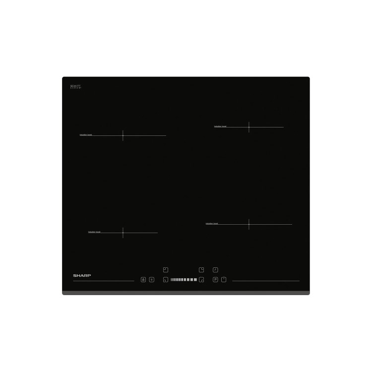 Sharp KH-IST60 60cm Four Zone Induction Hob - Black