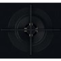 Kitchen Aid 86cm 5 Burner Gas on Glass Hob with Wok Burner - Black