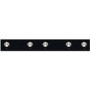 Kitchen Aid 86cm 5 Burner Gas on Glass Hob with Wok Burner - Black