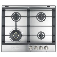 Kitchen Aid 60cm 4 Burner Gas Hob - Stainless Steel