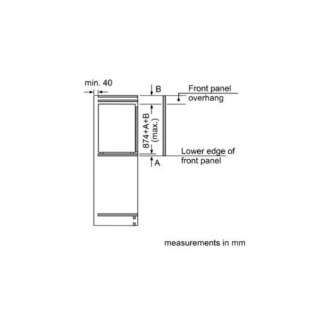 Siemens KI21RAD30 145 Litre In-column Integrated Fridge