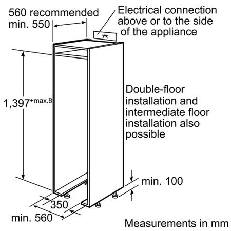SIEMENS KI25RP60 iQ500 Energy Efficient Integrated Fridge