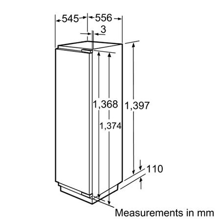 SIEMENS KI25RP60 iQ500 Energy Efficient Integrated Fridge