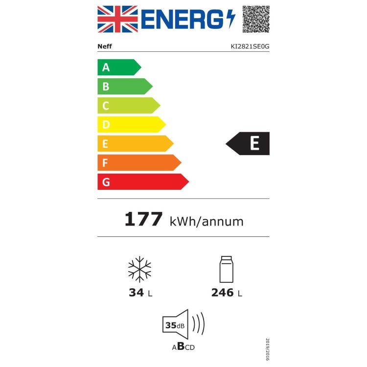 Neff N50 286 Litre Integrated In-column Fridge