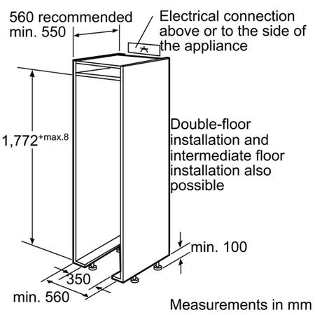 SIEMENS KI34NP60 iQ500 Integrated Fridge Freezer