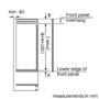 Siemens KI51RAF30G iQ500 247L 140x56cm In-column Integrated Fridge - Door-on-door