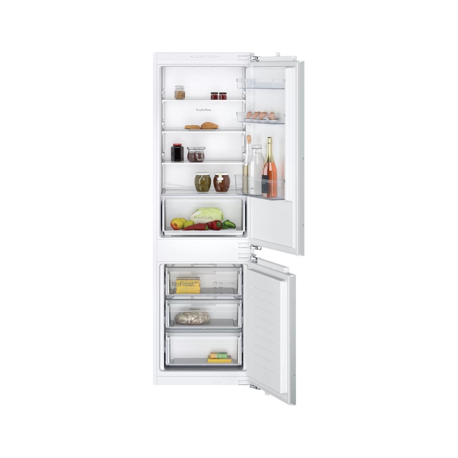 Neff KI7861SE0G 177cm N30 Integrated 60/40 Frost Free Fridge Freezer