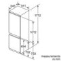 Refurbished Neff KI7862FF0G Integrated 255 Litre 60/40 Frost Free Fridge Freezer