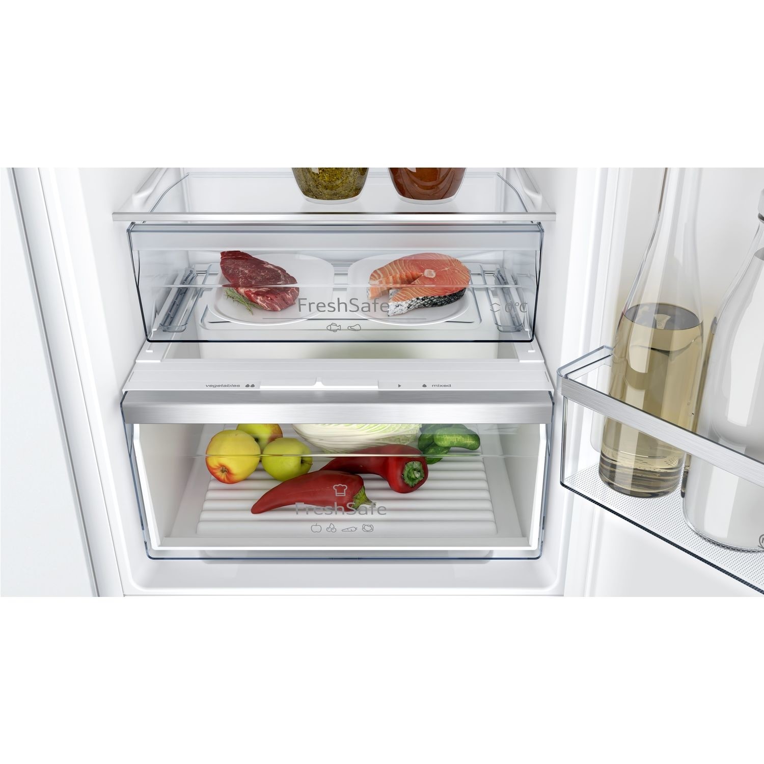 Neff N50 260 Litre 60/40 Integrated Fridge Freezer Neff N50 260 Litre 60/40 Integrated Fridge Freezer