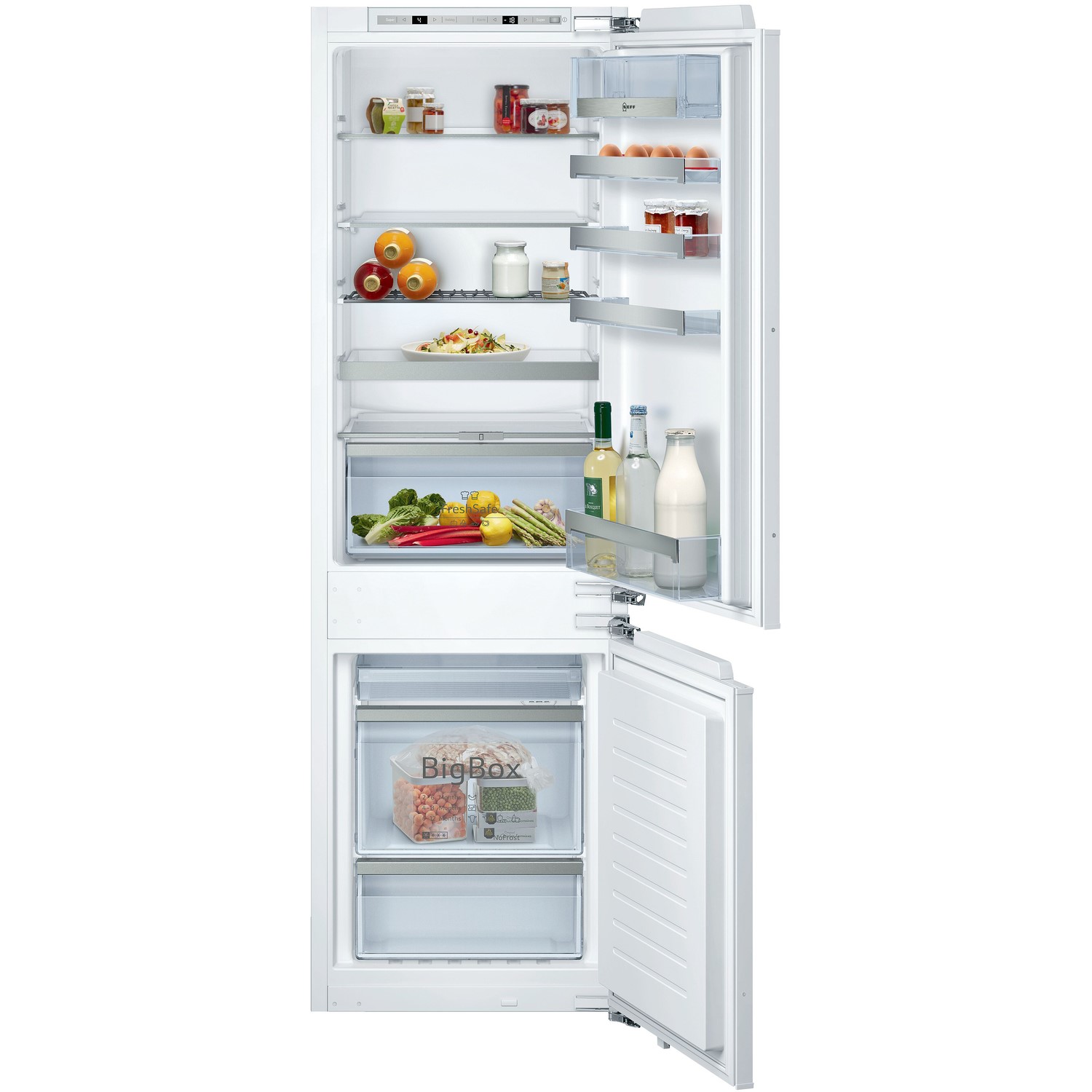 Refurbished Neff N70 KI7863DF0G Integrated 255 Litre 60/40 Fridge Freezer