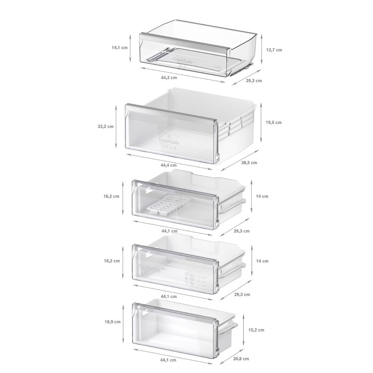Neff N50 290 Litre 60/40 Integrated Fridge Freezer