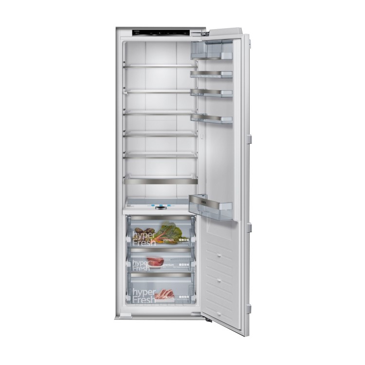 Siemens KI81FPF30G iQ700 177cm Tall 289L In-column Integrated Larder Fridge With Triple hyperFresh Drawers