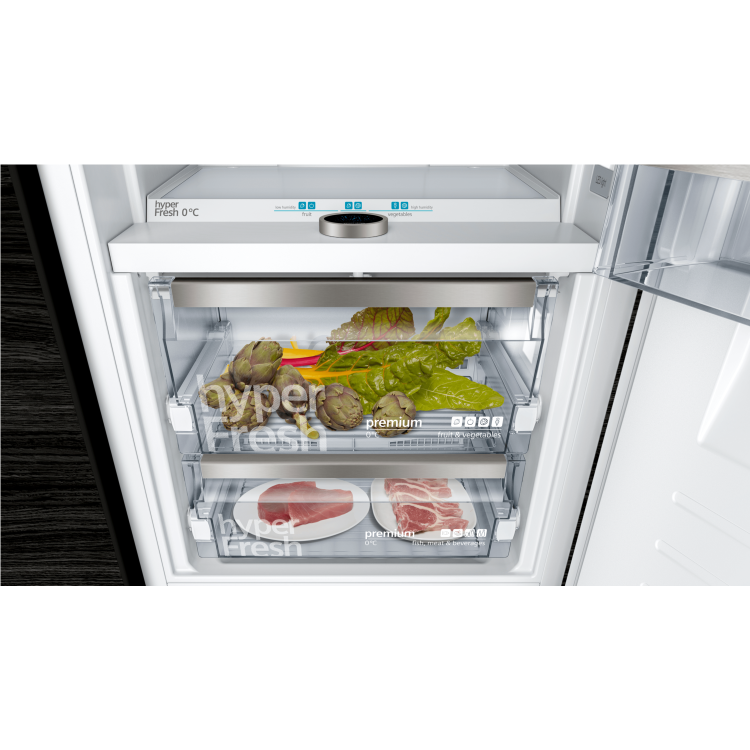Siemens KI84FPF30 iQ700 Low Frost Integrated Fridge Freezer With hyperFresh Premium Drawer