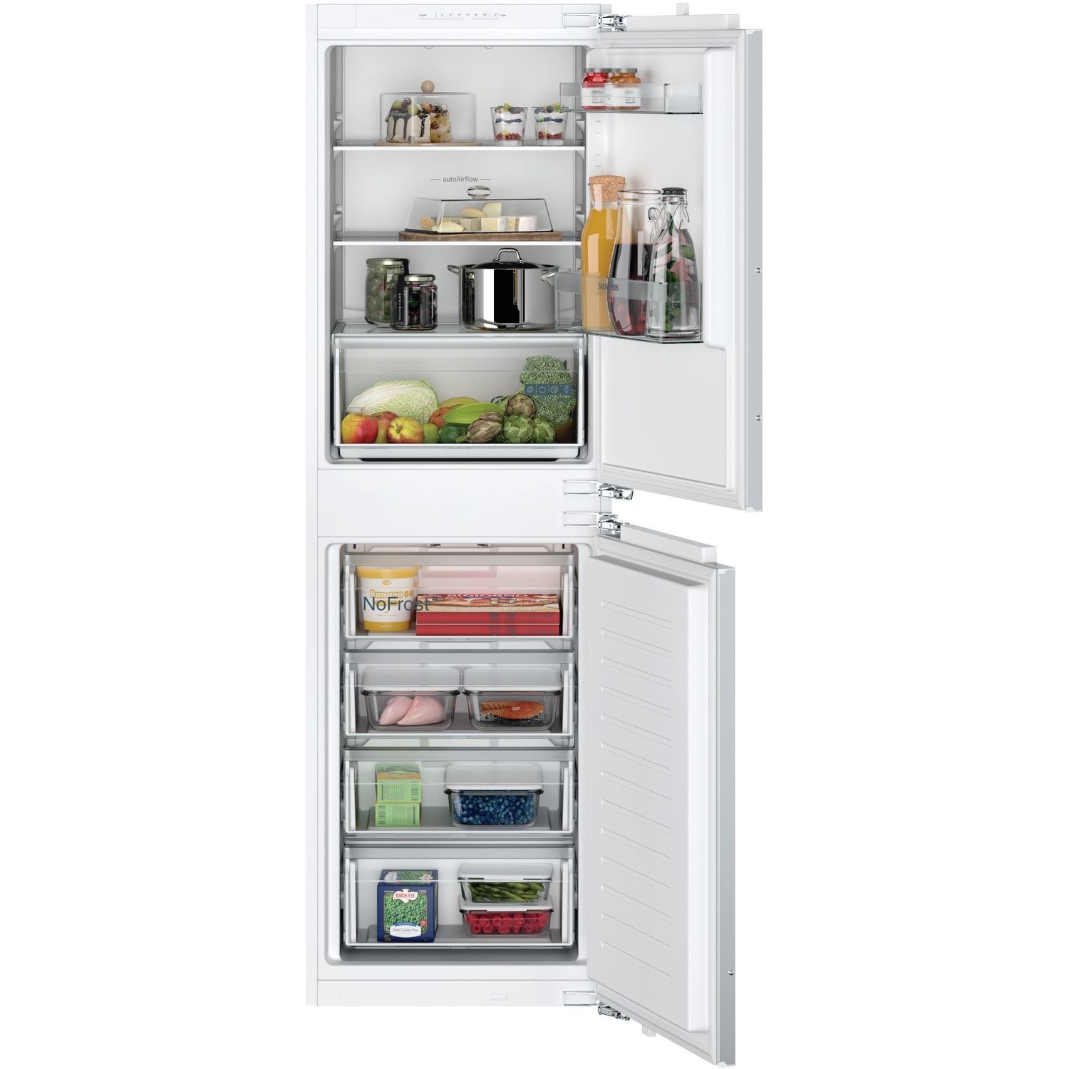 Siemens iQ100 249 Litre 50/50 Integrated Fridge Freezer