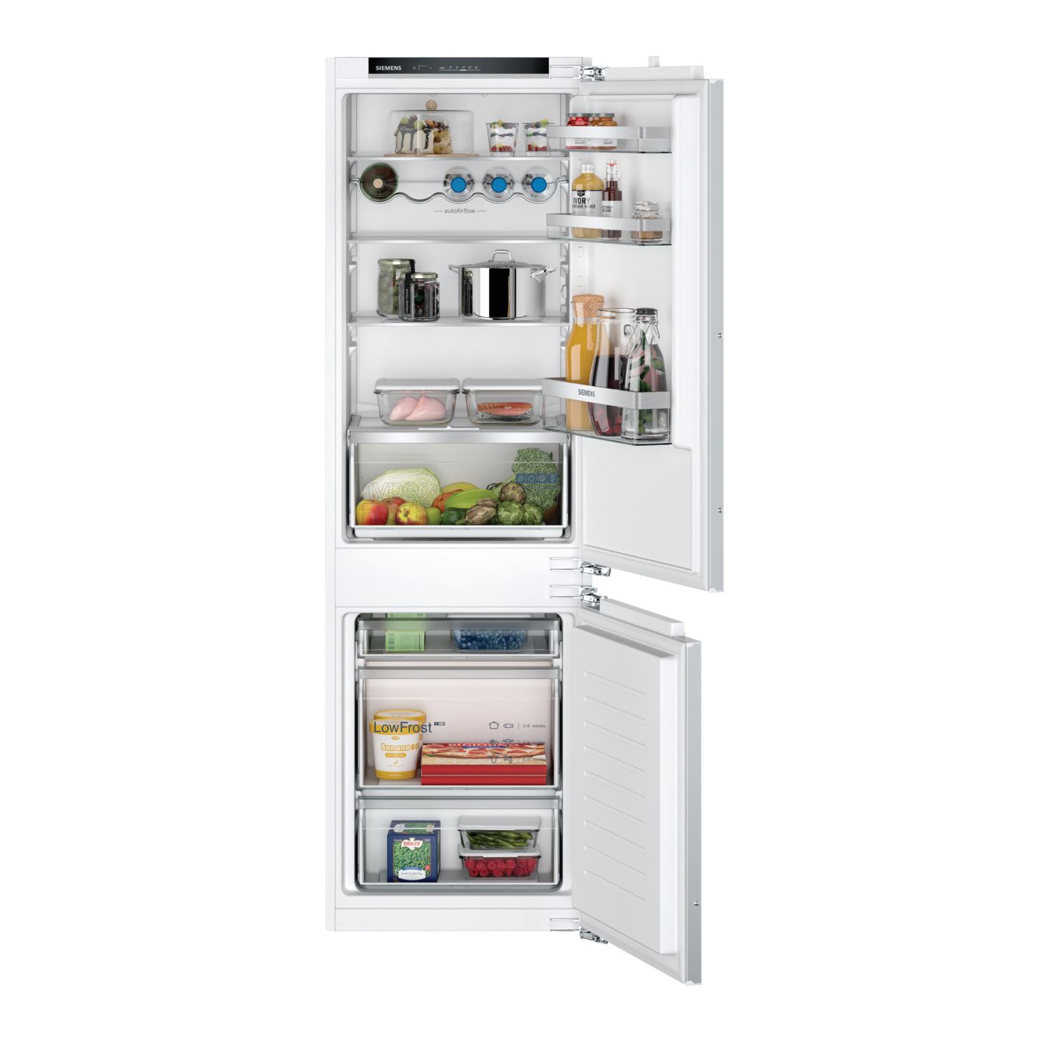 Siemens KI86VVFE0G iQ300 Low Frost 60-40 Split Integrated Fridge Freezer
