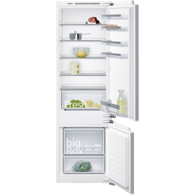 Siemens KI87VVF30G 54cm Wide 70-30 Integrated Upright Fridge Freezer - White