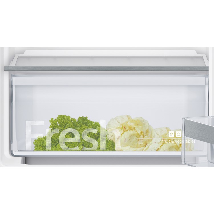 Siemens KI87VVF30G 54cm Wide 70-30 Integrated Upright Fridge Freezer - White