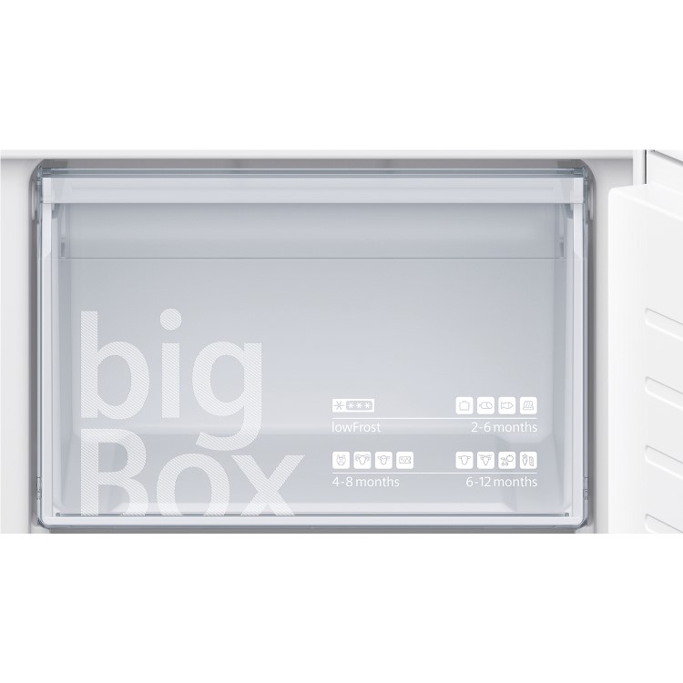 Siemens KI87VVF30G 54cm Wide 70-30 Integrated Upright Fridge Freezer - White