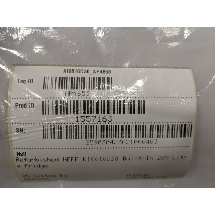 Refurbished Neff KI8816D30 Integrated 289 Litre Larder Fridge