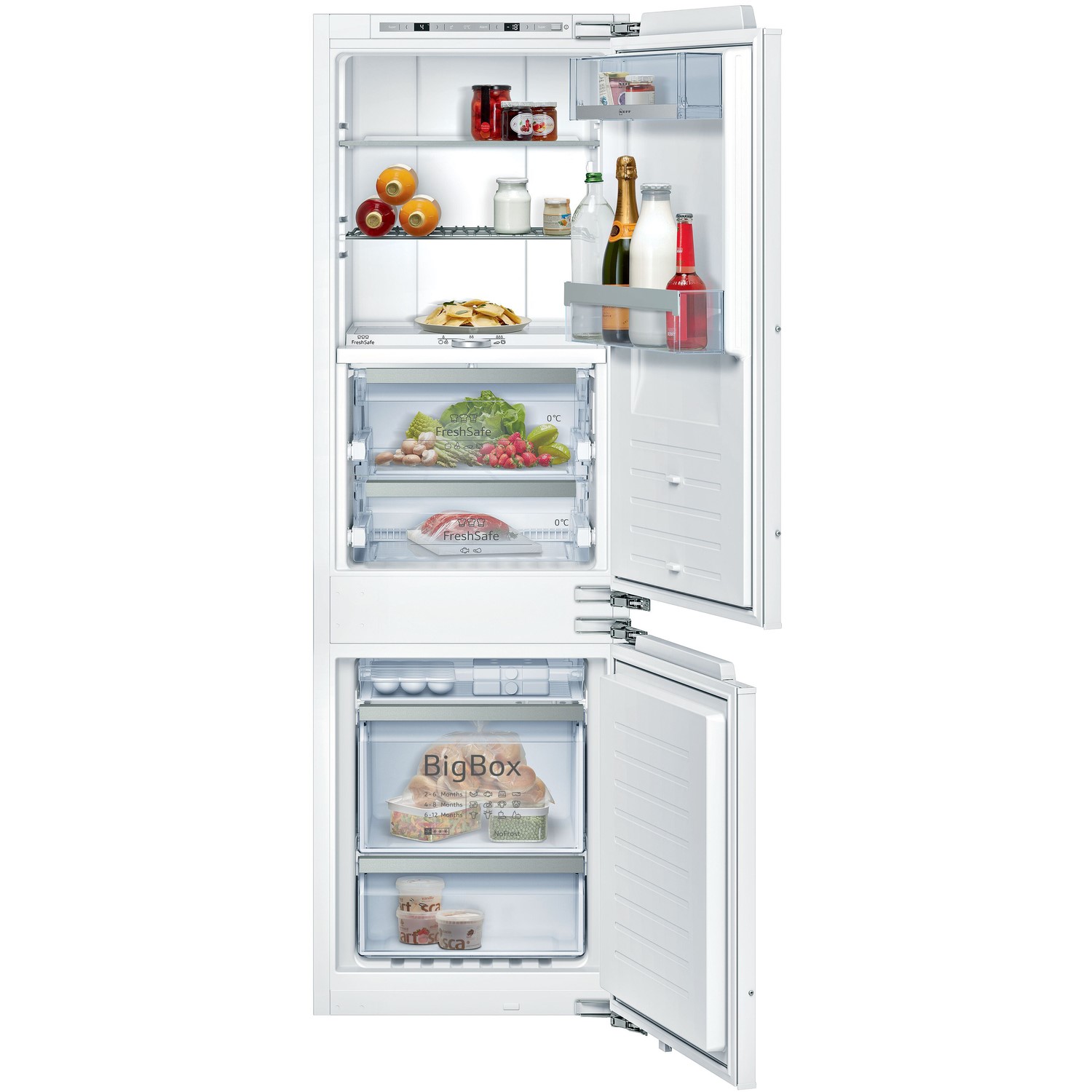 Neff KI8865DE0 N90 70/30 Integrated Fridge Freezer With FreshSafes