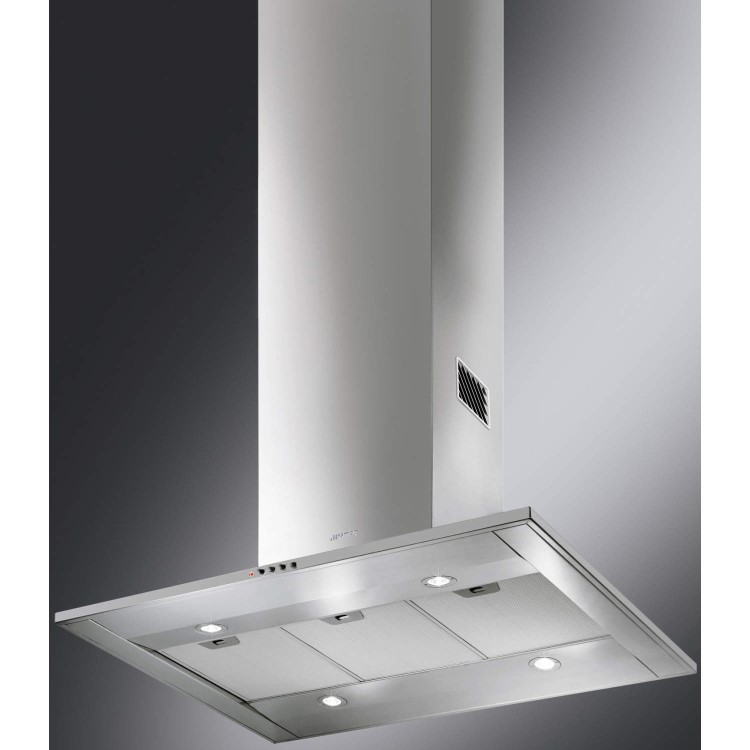Smeg KI90C-2 Cucina 90cm Island Cooker Hood Stainless Steel