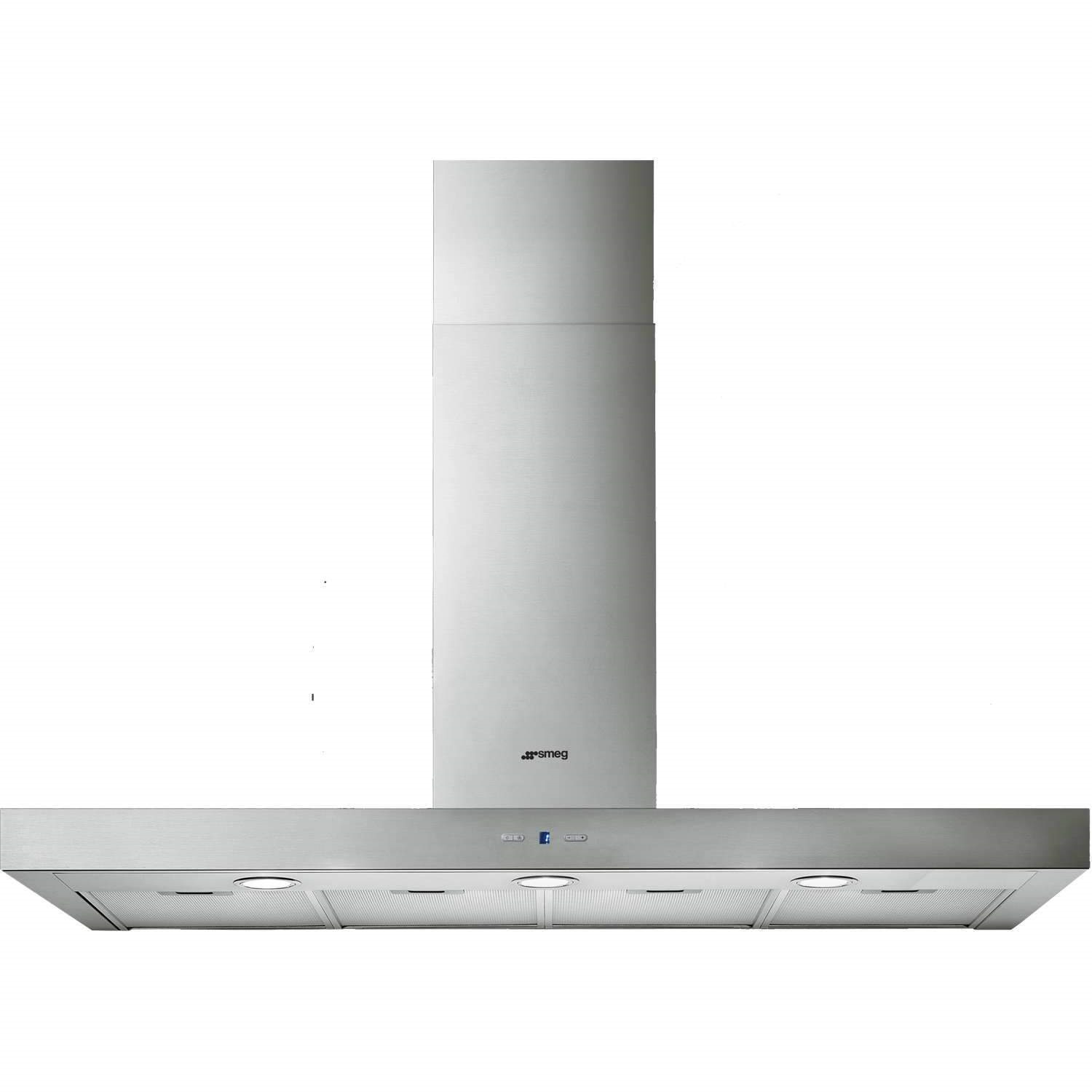 Smeg KI90XE 90cm Slimline Island Hood - Stainless Steel