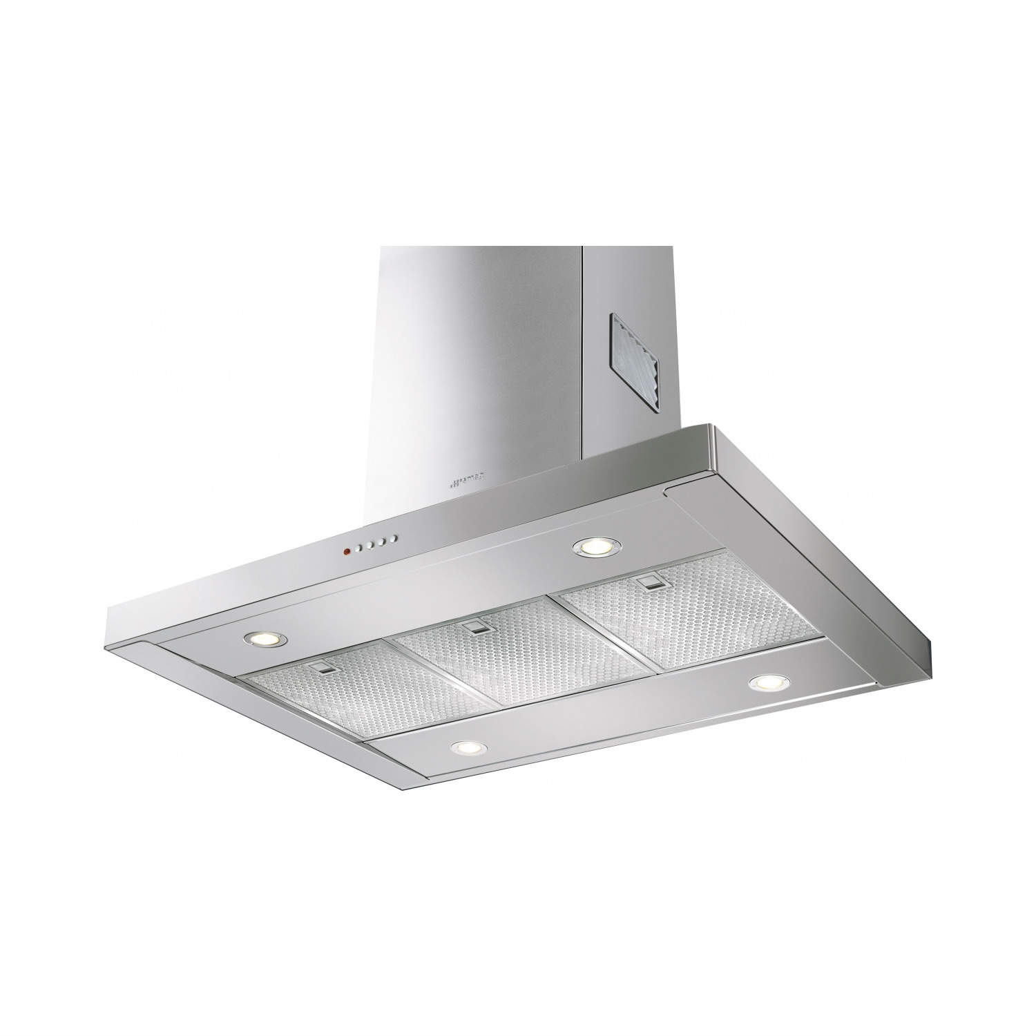 Smeg 90cm Slimline Island Hood Stainless Steel KI90XE Appliances Direct