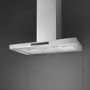 Smeg 90cm Slimline Chimney Cooker Hood with Auto Vent - Stainless Steel