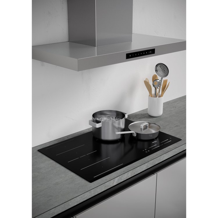 Smeg 90cm Slimline Chimney Cooker Hood with Auto Vent - Stainless Steel