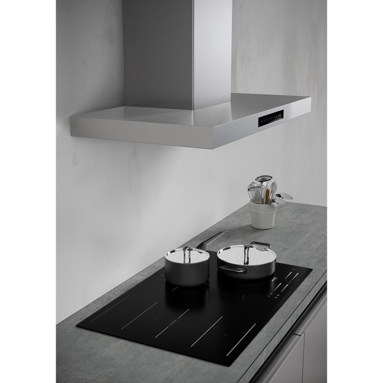 Smeg 90cm Slimline Chimney Cooker Hood with Auto Vent - Stainless Steel