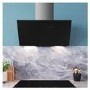 Smeg 90cm Angled Chimney Hood - Black